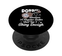 Resonador Dobro Guitarrista Acústico Bluegrass Music Lover PopSockets PopGrip Adhesivo