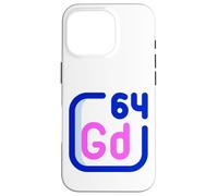 Resonancia magnética del elemento periódico de gadolinio Carcasa para iPhone 16 Pro