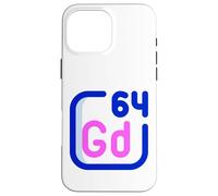 Resonancia magnética del elemento periódico de gadolinio Carcasa para iPhone 16 Pro Max