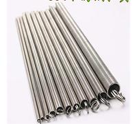 Resorte comprimido extendido, 1 pieza, resorte de tensión de acero inoxidable 304, resorte galvanizado de punto pequeño con gancho recto, piezas de maquinaria (NO.1575)(W01.5 OD10 L300mm)