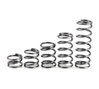 Resorte de compresión, 1,5mm x 12mm x 70mm, Resorte de acero elástico y multifuncional., 5 piezas