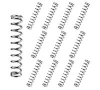 Resorte de compresión de acero inoxidable, 12 unidades, 1,2 x 8 x 35 mm, muelle de presión, bobina de acero para resortes, bobina de acero para juguetes de plumas, para repuesto y reparación