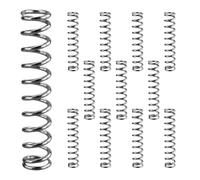 Resorte de compresión de acero inoxidable, 12 unidades, 1 x 7 x 35 mm, muelle de compresión de aleación de acero para muelles, bobina de acero para muelles de metal, muelle de compresión