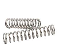 Resorte de compresión, resorte de extensión, Stainless Steel Compression Spring Pack Of 2 5.0x(30-40) x(30-150) mm Silver(5.0X58X120mm)