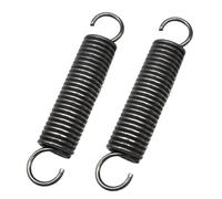 Resorte de doble gancho en forma de S, Resorte Acero, 3 mm Diámetro del cable, 32 mm OD, 170 mm Longitud libre, 3mmx32mmx170mm, Paquete de 2
