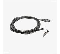 Resorte de dragado de drenaje eléctrico flexible, serpiente de barrena de acero reforzado de 10 mm con adaptador de taladro para fregaderos, inodoros, herramienta de limpieza de obstrucciones (4 m)