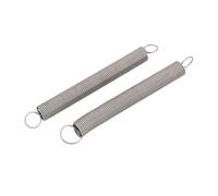 Resorte de extensión, 1mmx10mmx130mm, resorte de tensión de doble anillo de acero inoxidable 304, 2 piezas