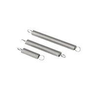 resorte de extensión de acero al carbono, Resortes de tensión acero inoxidable con gancho, 5 piezas, 4-8 mm diámetro, 15-120 largo(25mm,8mm)