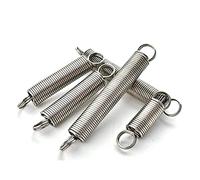 Resorte de extensión de tensión, Tension Spring 10 pcs 0.7x5x(15-60) mm 304 Stainless Steel Dual Hook(25mm)