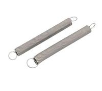 Resorte de extensión, Resortes de extensión de acero inoxidable con ganchos, diámetro de alambre de 0,7mm, 5-6mm de diámetro exterior, 10-50mm de longitud, 5 uds.(35mm,6mm)