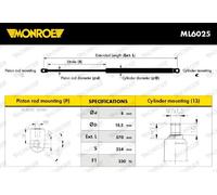 MONROE Muelle neumÃ¡tico para MERCEDES-BENZ: Classe ML (Ref: ML6025)