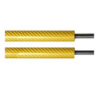 Resorte de gas Maletero Para JAC Para Shuailing T8 2018-2024 Pickup Portón Trasero Desaceleración Puntales Gas Amortiguador 2 Piezas Asistencia Choque amortiguadores de maletero(YELLOW CARBON FIBER)