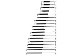 Resorte de gas Maletero Soporte Elevación Universal 200-600 Mm Y 200 N Para Capó Delantero, Barra Elevación Amortiguadores, Resorte Gas Para Autobús Muelle Neumático(400mm-200N)