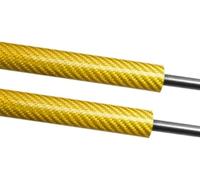 Resorte de gas Para Cupra Formentor 2020-2023 Capó Amortiguador hidráulico delantero Reinstalación Varillas de pistón(Yellow Carbon Fiber)