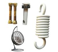 Resorte de hamaca | Muelle de extensión oscilante | Gancho de acero inoxidable con soporte de carga fuerte para instalación de techo, patio, bolsa de boxeo, silla, hardware de gimnasio
