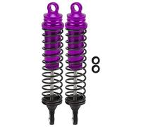 Resorte de Metal Delantero Trasero, amortiguadores montados en Coche RC, Amortiguador RC Ajustable Relleno de Aceite, Ajuste de Repuesto para Coche Slash 2WD RC(Púrpura)