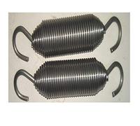 Resorte de puerta de barrera, resorte de máquina de puerta de barrera, resorte de tensión de gancho vivo, diámetro de alambre 6-9 mm-7 * 40 longitud del resorte 350 + tornillo 10MM longitud total 540