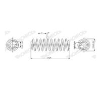 Muelle de suspensión MONROE SP4133