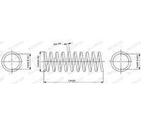 Resorte de suspensión SP3847 MONROE para MERCEDES-BENZ CLASE C T-Model CLASE C