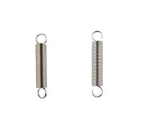Resorte de tensión acero inoxidable 304 0,5 mm diámetro, 4/8 piezas, gancho en forma S, redondo, bobina extensión, resorte metal(95mm(4pcs),3mm-Round hook/0.5mm)