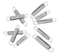 Resorte de tensión con doble gancho, Resortes de tensión extensión gancho doble acero inoxidable, varios tamaños, plateados, 0,5mm, 10 Uds(Od:6mm,Length:50mm)