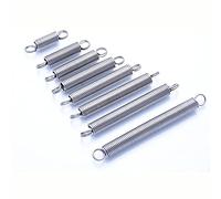 Resorte de tensión con gancho doble, Resorte de tensión doble gancho Gancho cerrado acero inoxidable 304 0.5x4x(140-300) mm 2 PCS(200mm)