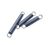 Resorte de tensión de acero para muelles, de bucle cerrado y doble espira en forma de L, Diámetro del alambre 1.4mm Diámetro exterior 16mm Longitud 200mm, 2 unidades, Negro, 1.4x16x200mm