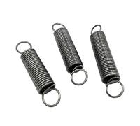 Resorte de tensión de acero para resortes, diámetro exterior de 16 mm, resorte de extensión de gancho cerrado, longitud libre de 120 mm, 5 piezas