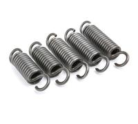 Resorte de tensión de doble gancho, acero for resortes, 1,4 x 8 x 500 mm, diámetro del alambre 1,4 mm, diámetro exterior 8 mm, longitud libre 500 mm, 2 piezas(1.4 x 8 x 450 mm)