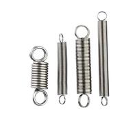 Resorte de tensión de gancho de anillo redondo, diámetro de alambre de 0,6mm y 0,7mm, resorte de extensión de gancho cerrado de acero inoxidable 304, 6 uds.(50mm,5mm,0.6mm)