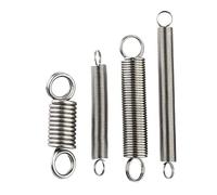 Resorte de tensión de gancho de anillo redondo, resorte de extensión de gancho cerrado de acero inoxidable 304, diámetro de alambre de 0,8mm, 1mm, 1,2mm, 2 uds.(75mm,10mm,1.2mm)