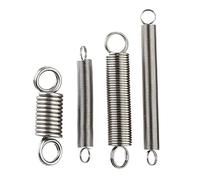 Resorte de tensión de gancho de anillo redondo, resorte de extensión de gancho cerrado de acero inoxidable 304, diámetro de alambre de 0,3mm, 0,4mm, 0,5mm, 6 uds.(95mm,5mm,0.5mm)