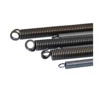 Resorte de tensión en forma de L de doble anillo, acero for resorte, 1 unids/lote, diámetro de alambre de 2,3-3mm Od 10-25mm, soporte de L300mm(30mm,2.5mm)