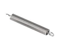 Resorte de tensión helicoidal 10pcs 304 resortes de tensión acero inoxidable, extensión resorte doble bobina alambre diámetro 1.5 mm, bobinas flexibles(1.5 x 12 x 90mm)