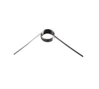 Resorte de torsión, 10 piezas de diámetro del alambre de 1,2 mm, diámetro exterior de 6,5 mm, muelles de torsión mecánicos resistentes a la corrosión, resorte de torsión de acero, ángulo de 120°, 1,2