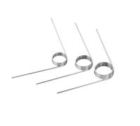 Resorte de torsión de acero inoxidable 304, resorte de rotación a la izquierda en forma de V, Diámetro del alambre 2.5mm Diámetro exterior 14mm Número de espiras 7 vueltas Ángulo 90°, 2piezas