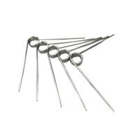 Resorte de torsión derecho, diámetro del alambre: 0,8 mm, reajuste: 3/6/9 vueltas, resorte de acero inoxidable 304 (2,4 mm (3 vueltas) x 10 mm x 90).(2.4MM(3LAP)*7MM*60)