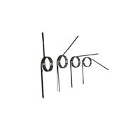 Resorte de torsión pequeño de acero inoxidable, 10 unidades de resortes torsión en forma V, diámetro alambre 2 mm, 6-20, 60-180 grados(20mm-2mm,12mm180degrees)