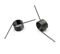 Resorte de torsión pequeño en forma de V de 0,5 mm de diámetro, 60/90 grados, 3/6/9 vueltas, resorte de torsión derecho, resorte de metal, 10 unidades(0.5mm(90°)/3.0mm(6 laps),2.5mm)