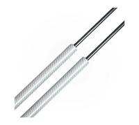 Resorte Gas Amortiguador 2 PCS Portón Trasero Puntales Maletero Soporte Elevación Amortiguador Resortes Gas Prop Para Para Fabia Para MK3 Para NJ Hatchback 2015-2019 2020 2021(Silver Carbon Fiber)