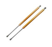 Resorte Gas Capó Motor Capó Delantero Modificar Puntales De Gas De Fibra De Carbono Amortiguador Soportes De Elevación Para Nissan Para Leaf ZE1 2017-2023(Yellow carbon fiber)