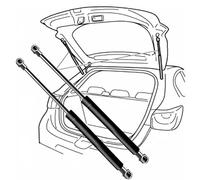 Resorte Gas Maletero para Lincoln MKS Base Sedan/EcoBoost Sedan 2012-2016(OEM-AA5Z54406A10A)-29.1cm, Soporte Puntales Gas para Portón Maletero Amortiguadores