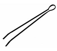 Resorte Pinzas de hierro plana para fuego Chimenea Longitud 40cm. Art.-727