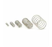 resorte, resorte de compresión, Resortes De Compresión Mecánicos 20 Piezas Diámetro Del Alambre Resorte 0,7 Mm Exterior 6 Acero Inoxidable Micro Longitud 5-50 M