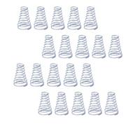 resorte, resorte pequeño, resorte de torsión, Muelles metálicos, 20 unidades, mini muelles, muelles cónicos de acero inoxidable, muelles de torre, muelles de pluma, tono plateado