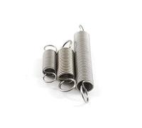 resortes, 10 unidades de muelles extensión con ganchos, tensión pequeños 0,14 mm grosor, muelle pequeño doble gancho(0.8x8x20mm)