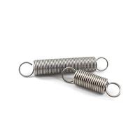 resortes, 10 unidades de resorte comprimido extendido 0,5 mm grosor, tensión doble gancho pequeño 15-50(0.5x5x35mm)