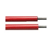 Resortes Capó Para Soportes Elevación Cubierta Frontal Amortiguador Gas Modificado Resorte Sin Taladro Para Hyundai Para Elantra AD 6th Amortiguadores Maletero(Red Carbon Fiber)