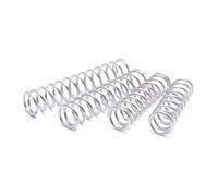 Resortes de compresión, 1mm x 8mm x 30mm, resortes de presión de acero inoxidable 304, plateados, 10 piezas