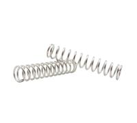Resortes de compresión de acero inoxidable de 10 piezas, 0,7mm x 4mm x 30mm, tono plateado, 10 Uds., 0,7x4x30mm
